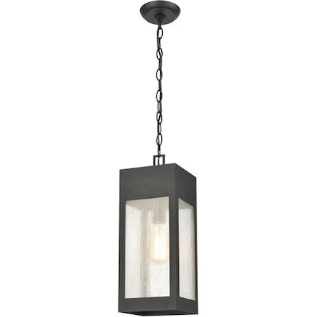 Angus 7'' Wide 1-Light Outdoor Pendant - Charcoal